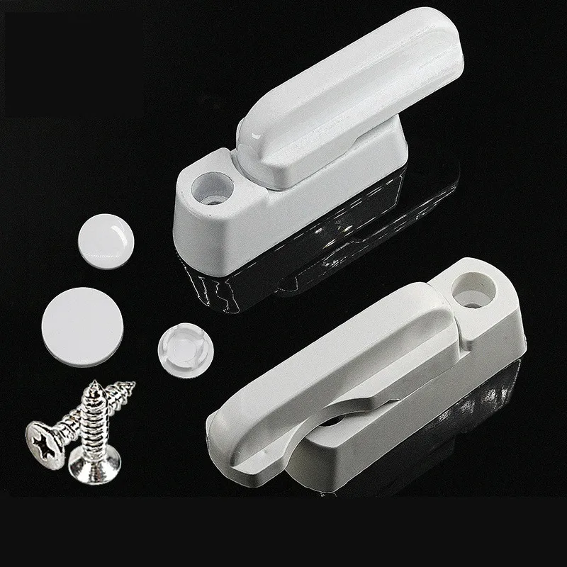 

200Pcs Safe Security T-Lock Plastic Zinc Alloy Locking Window Door Sash Lever Lock Handle Sweep Latch Locksmith Tools