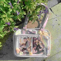 Y2K mignon nœud Ita sac fille Transparent sac de messager femmes mode épaule sac à bandoulière Ladys bricolage Badge sac fourre-tout Lolita sac à main 6