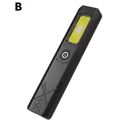 Rechargeable 550LM LED Keychain Flashlight - Portable Mini Torch & Pocket Lantern with Magnet (B ABS Case)
