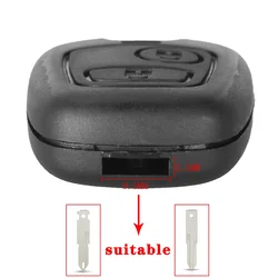 Premium Remote Car Key Shell Fob Case Cover by KEYYOU for 9.5mm X 2.5mm