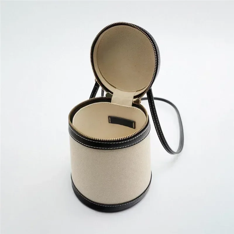 Women's Bags Shoulder Spring Summer New Mini Messenger Bucket Bags Casual Cylinder Handbags Luxury Bag Woman Crossbody