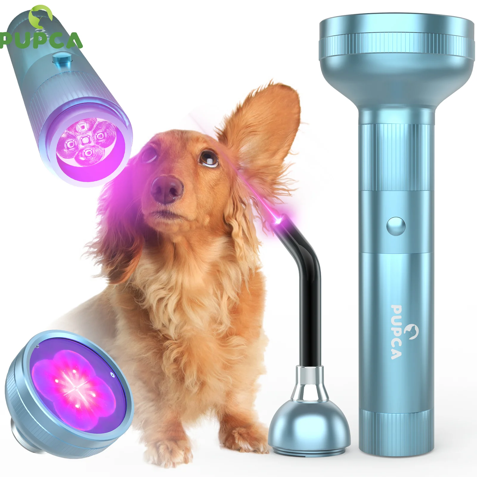 Cold Laser Therapy for Dogs Ear Infection Treatment Red Light Therapy for Cat Joint Arthritis Pain Relief UV Black Light Pet