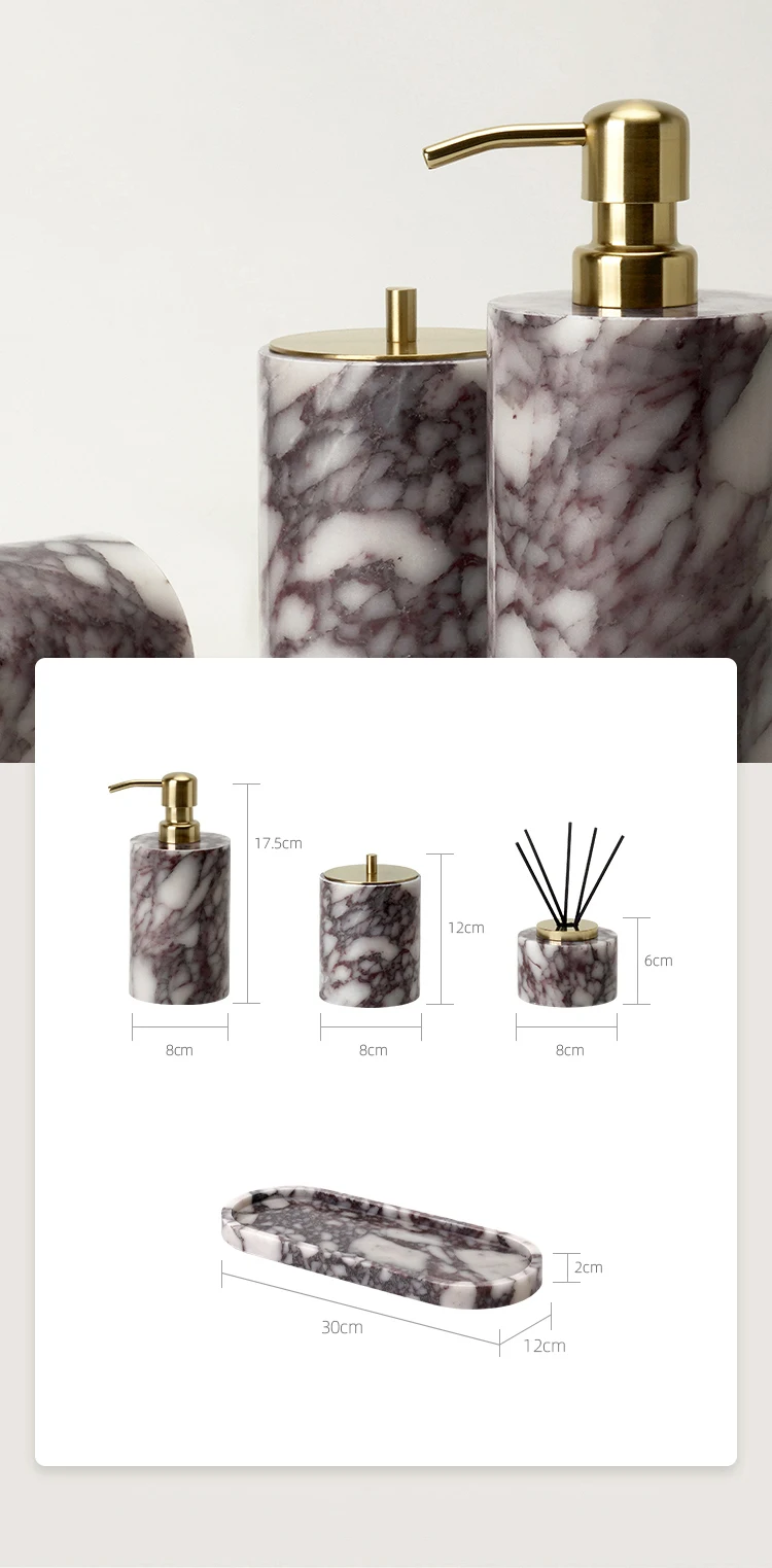Calacatta Viola Violet Marble Bathroom Set Image 2