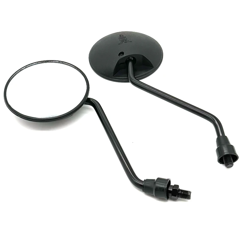 1pair Universal Motorcycle Rounded Side Back View Mirror Motorbike E-bike Scooter 10mm 8mm Rearview Mirrors 6