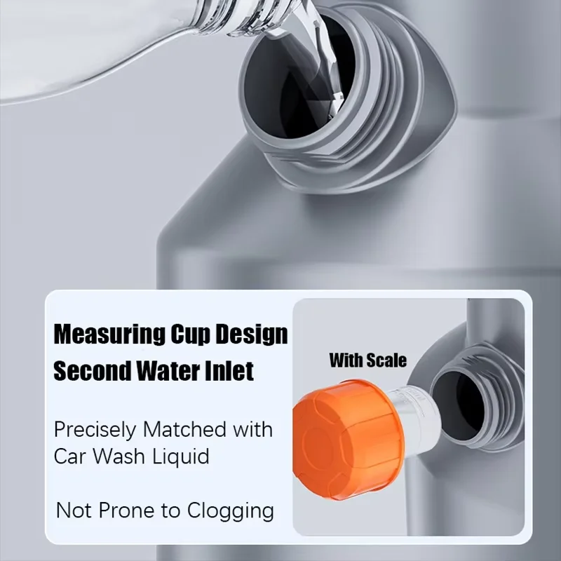 새로운 전동 폼 스프레이어 휴대용 전문가용 2L 스노우 폼 캐논 자동차 세차용 스프레이어 자동차 세차 용품