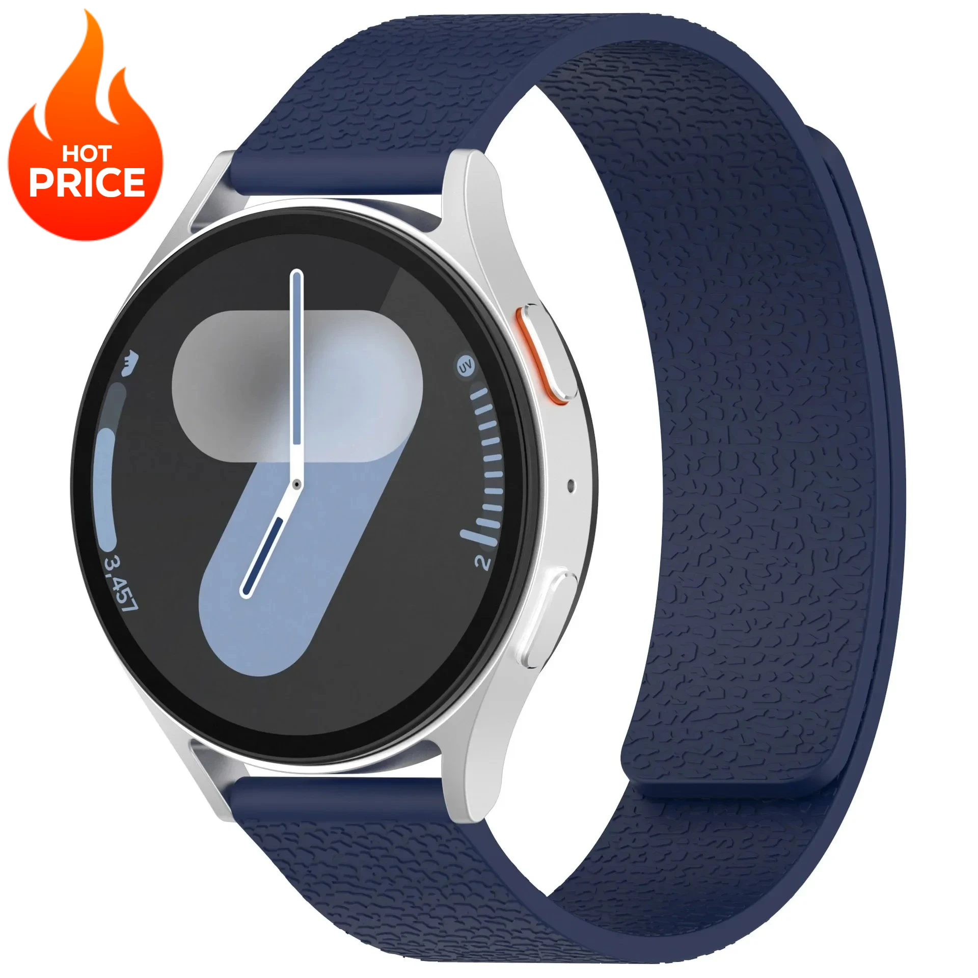 Silicone Magnetic Loop Strap - Versatile & Stylish Smartwatch Bracelet