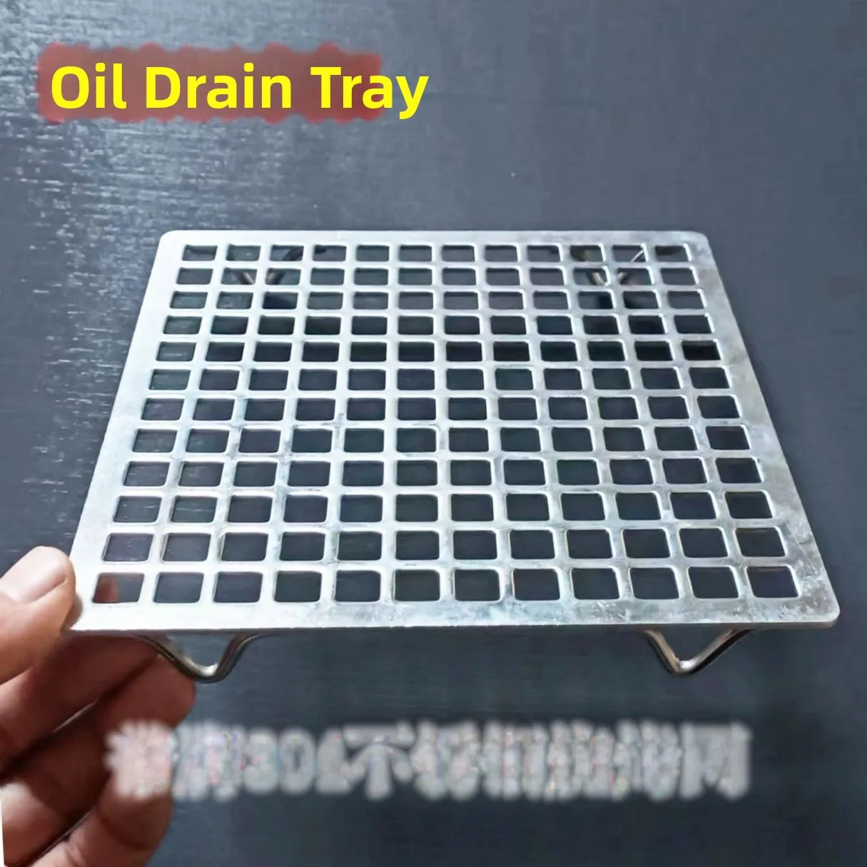 Thiened 304 Stainl Steel Rectangular ill Net Ra with Feet for BBQ Baking Cooling Outdoor Cooking Utensils