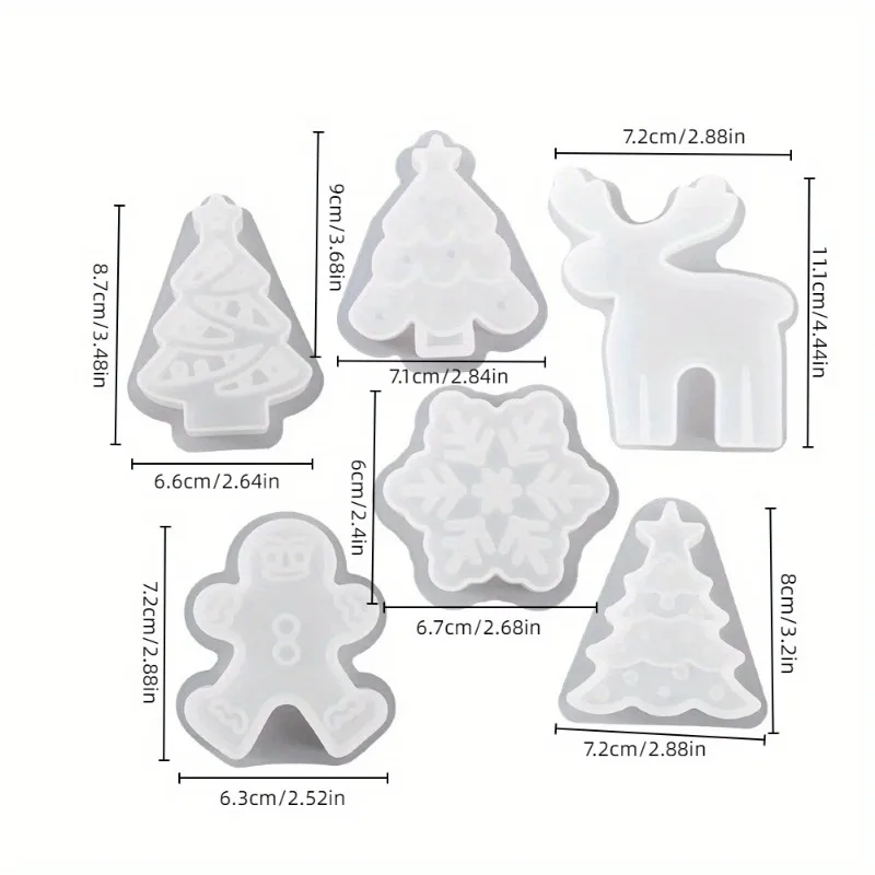 3D Snowflake Silicone Craft Mold for DIY Candle Making Soap Crafting and Resin Art Christmas Holiday Decoration Gift Idea