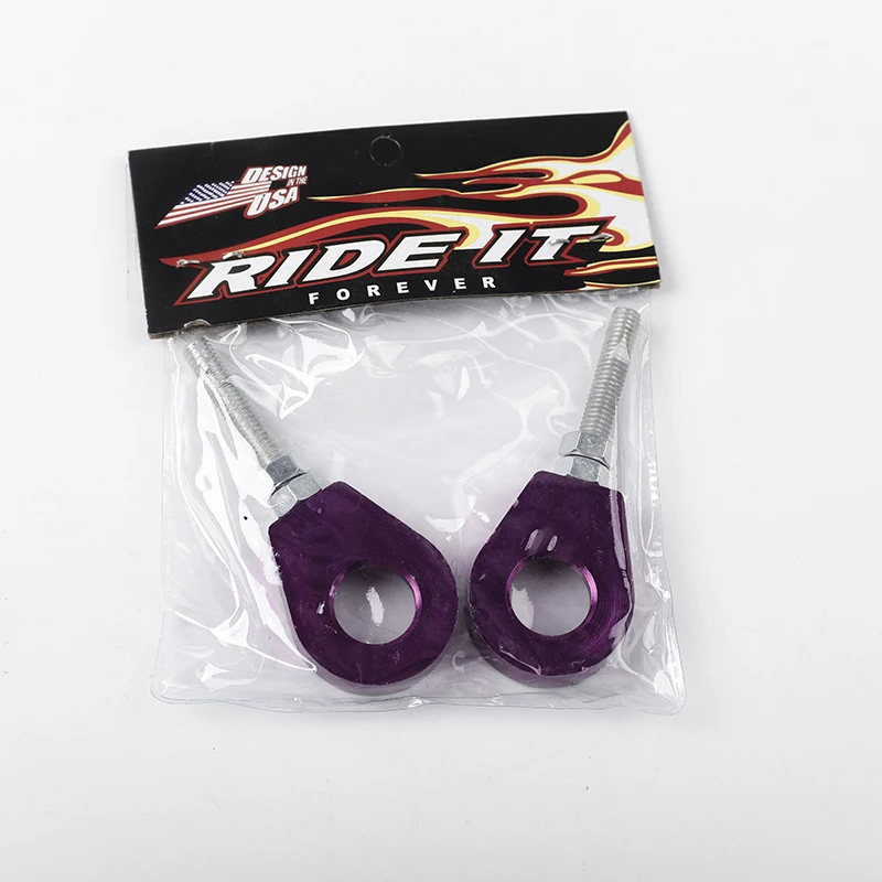 Motorcycle Chain Tensioner Pulley 110cc 125cc 140cc Aluminum Chain Tensioner Adjuster Dirt Bike Pit ATV Motorcycle Scooter 12mm or 15mm Rear Wheel axle hole