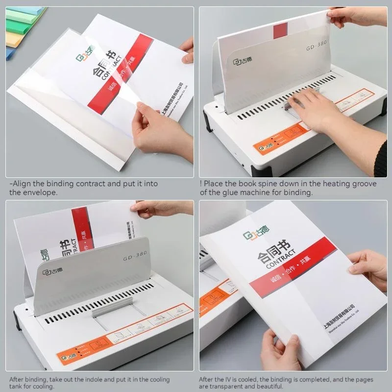 A4 Clear PVC Hot Melt Envelope: 4mm Plastic Cover for Voucher Binding