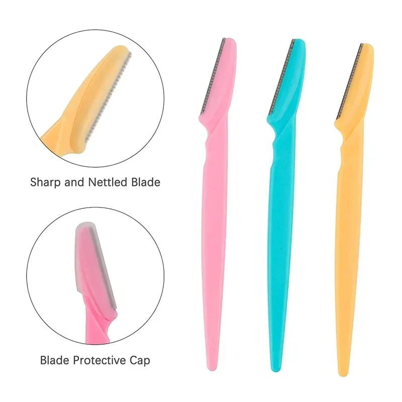 Eyebrow Trimmer Blade Shaver Portable Face Razor Eye Brow Epilation Hair Removal Cutter Safety Razor for Woman 100Pcs eyebrow trimmer blade eyebrow razor hair remover eyebrow trimmer face shaver facial hair remover hair shaver