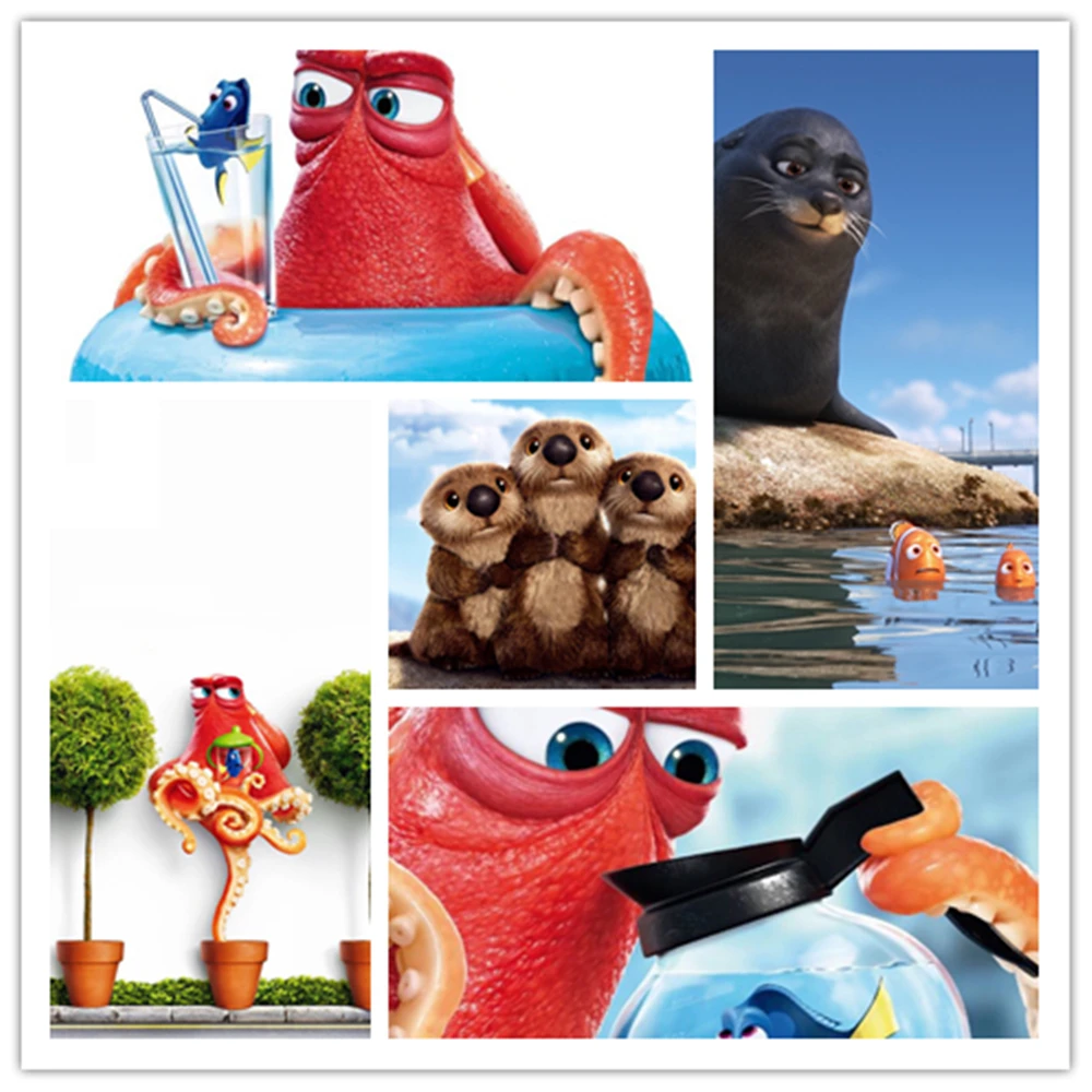 Disney Classic Animated Finding Nemo Art Funny Digital Oil Painting Print Art Bedroom Wall Painting Home Living Room Decor