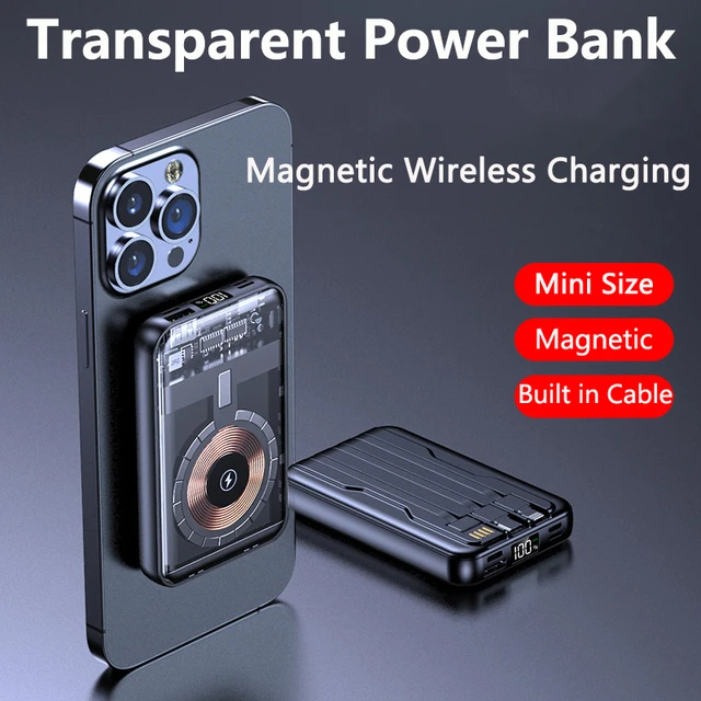 Magnetic Wireless Powerbank Iphone  Magnetic Wireless Charger Power Bank -  Baseus - Aliexpress