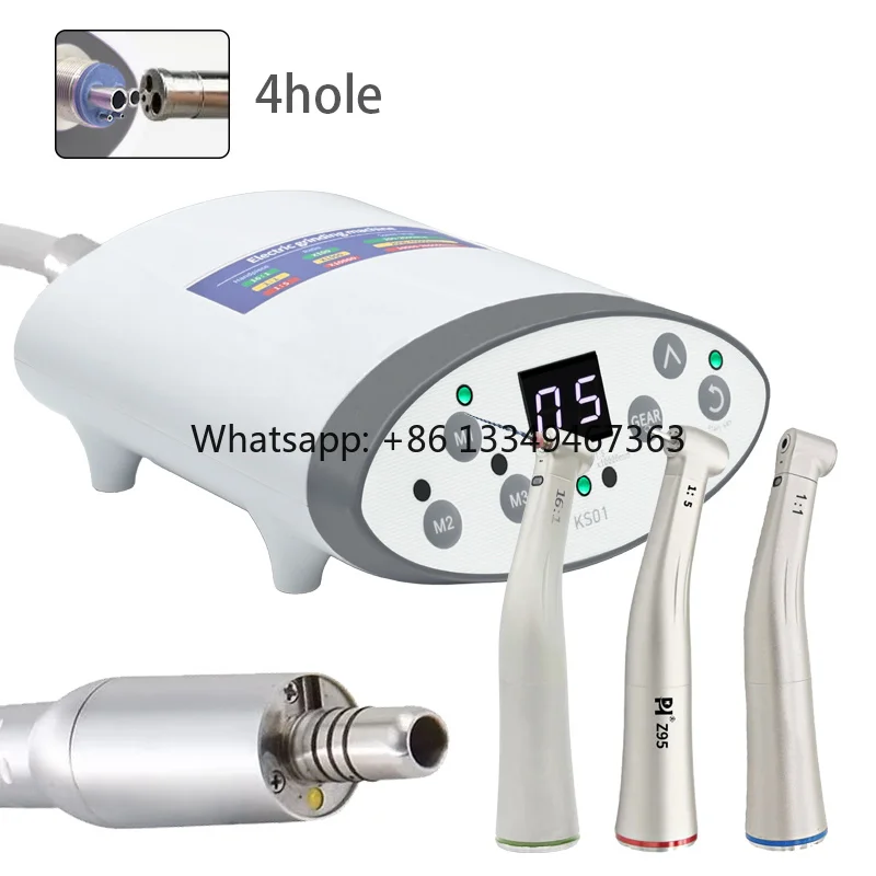 Pieza de mano eléctrica para terapia dental oral portátil, compatible con relación de velocidad 1:1/1:5/16:1 para clínica