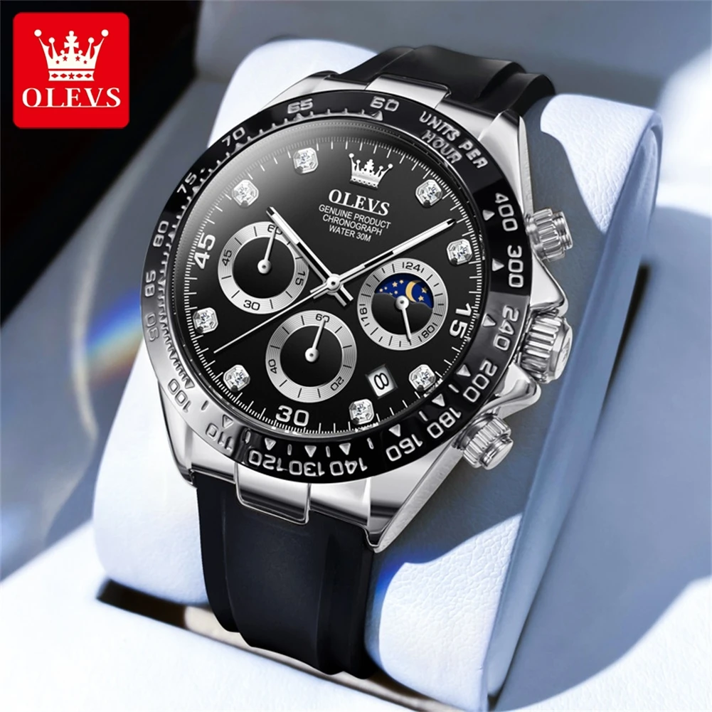 LANMSOM LS30 Orologio di Lusso di Alta Gamma per Uomo, Impermeabile 3ATM, con Data, Orologio Sportivo al Quarzo, Relogio Masculino