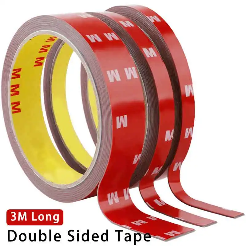 3M Long Foam Double Sided Strong Adhesive Tape Car Special Sticker Indoor Decor Traceless Fixing Sticker Two Face Tape