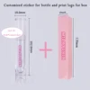 Customize  Lip Gloss /Lipstick Packaging Boxes Kit Logo Lip Gloss Wholesale Lip Tube Bottle Container With Sticker Bulk  Makeup 5