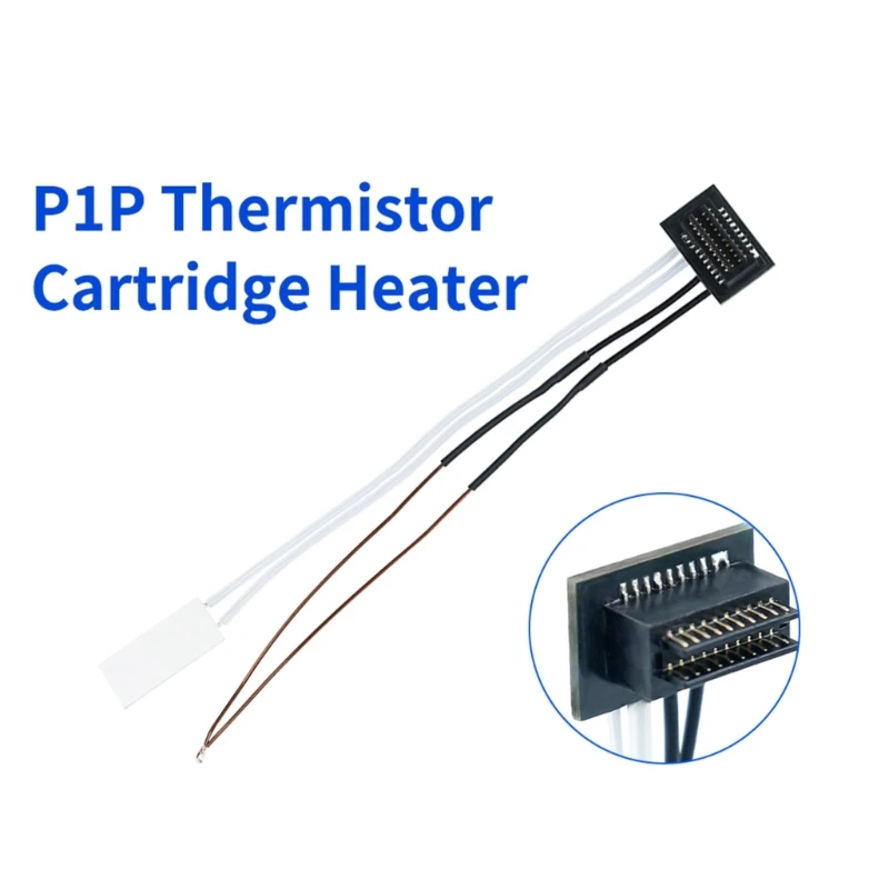 

3D Printer Accessory TZ-P1P Thermistor With Terminal for Hotend Extrusion Head Heating Block High Temperature Resistant
