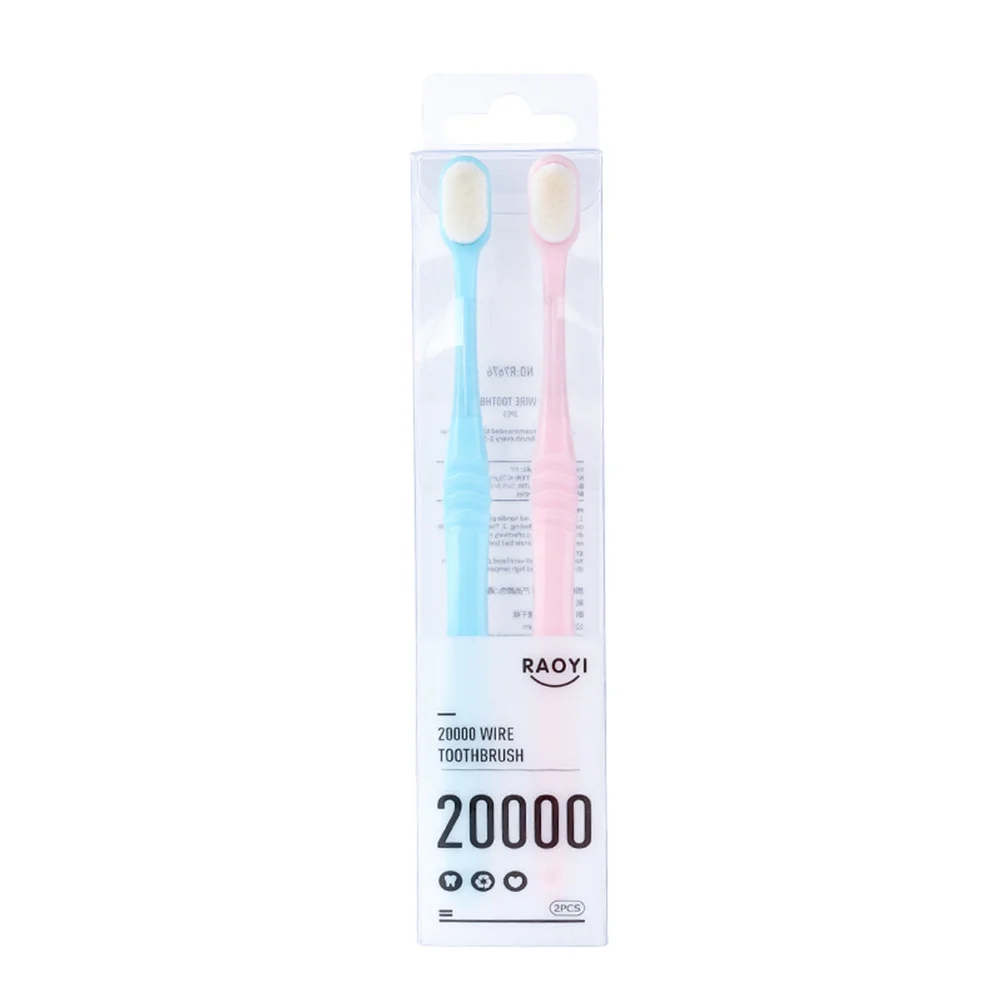 내추럴 민감한 치아 키즈 칫솔, 2PCS