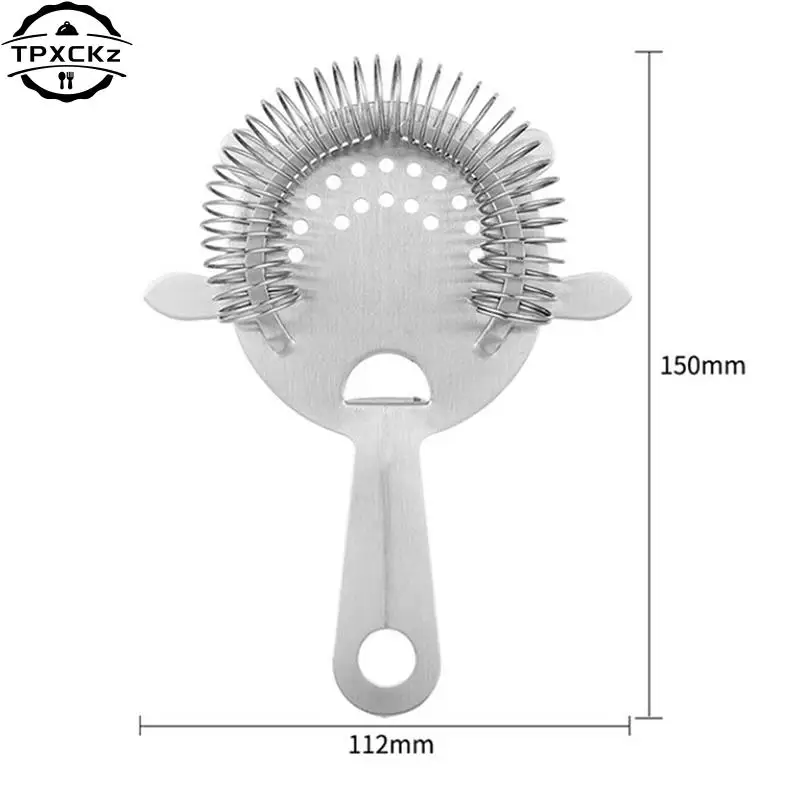 Bar Strainer Stainless Steel Cocktail Strainer Bar Sprung Cocktail Shaker Mixed Drink Bartender Professional Tools Kitchen, cocktail shaker strainer,cocktail bar tool set