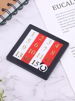 Early Educational Toy Developing for Children Plastic 1-15 Number Puzzles Kids Toy Sliding Puzzle Toy 15 Tiles Logics Game Adult 2