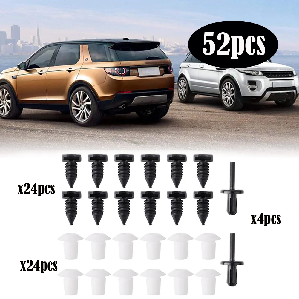 52pcs For Land Rover Defender 1993-2006 Full Interior Door Card Trims Clips Fastener Set Car Interior Parts & Accessories