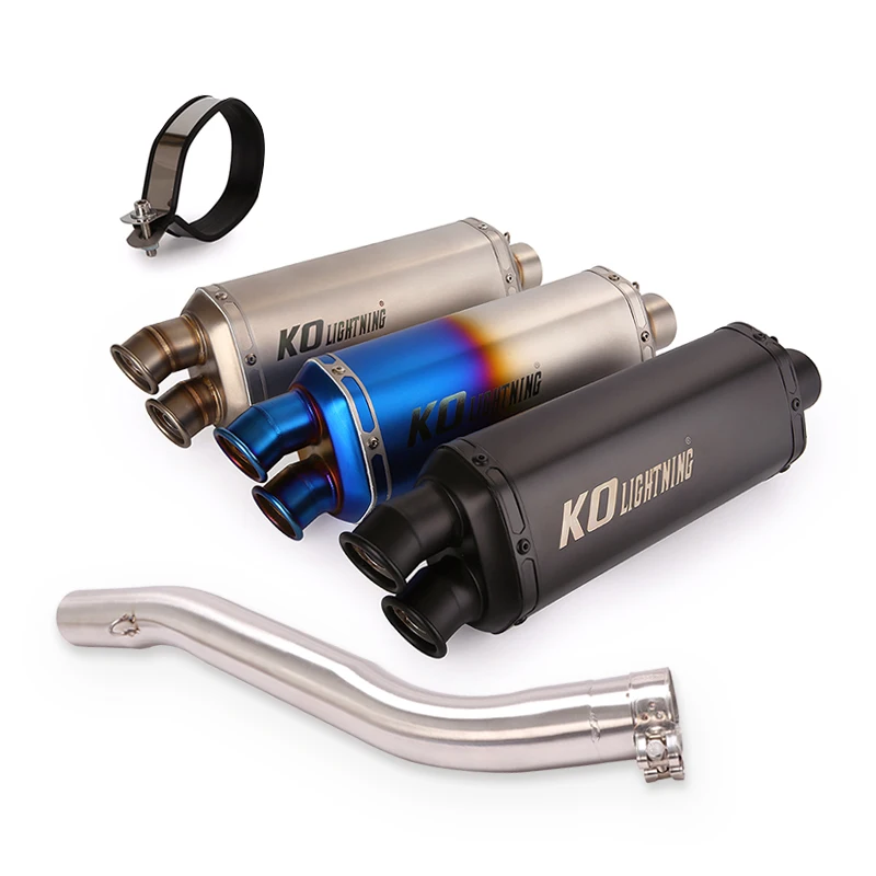 

FOR HONDA CBR600 F4i 2001-2007 Motorcycle Exhaust Pipe Escape Muffler Mid Link Pipe Slip on Removable DB Killer 51MM