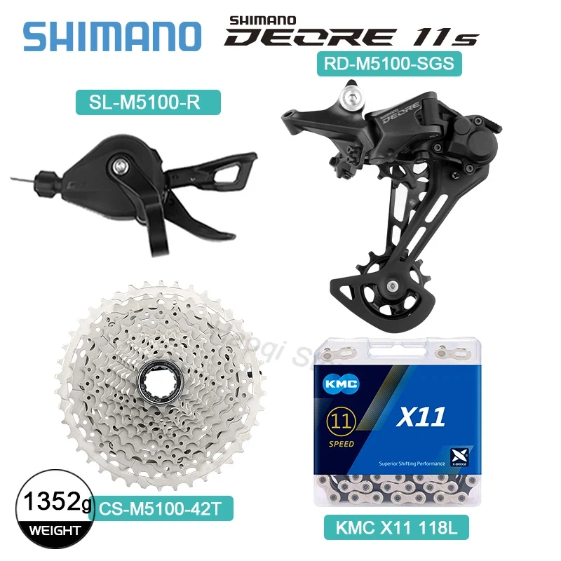 Shimano deore-11スピードギアセット,shimano deore m5100