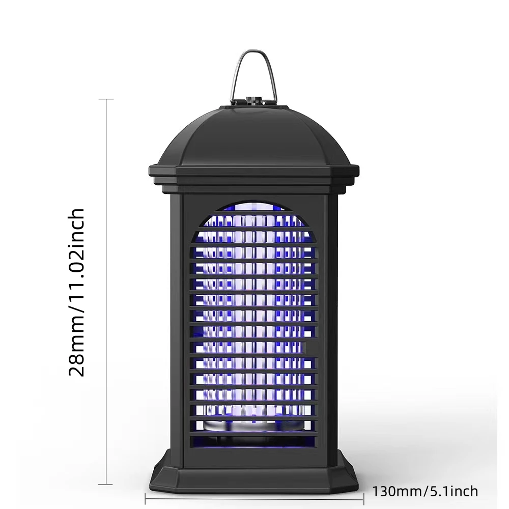 Bug Zapper Outdoor Mosquito Zapper Fly for Outdoor Indoor Mosquito Killer for Home Backyard Patio Black