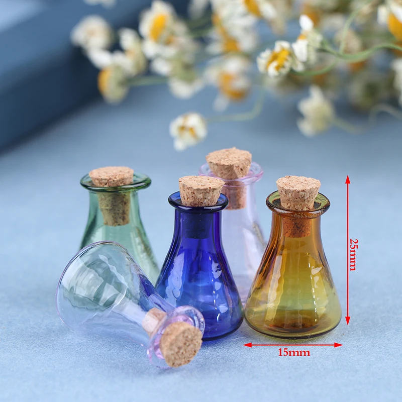 2-Piece Miniature Glass Wishing Bottles & Storage Jars Set
