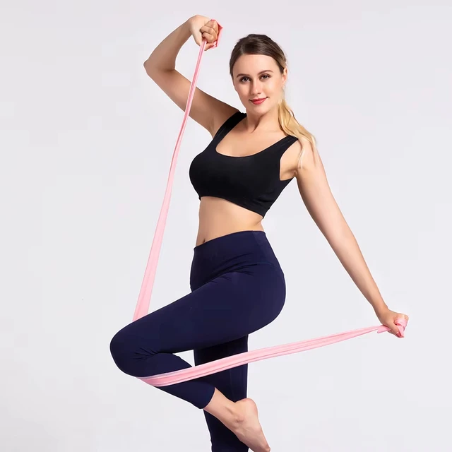 Yoga Pilates Resistance Band Long Training Stretch Bands for Physical Therapy Lower Body Home Gym Strength Elastic Exercise Band 3