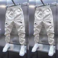 2025 nouveaux hommes Joggers automne pantalons de survêtement printemps cordon pantalons décontractés entraînement course coton pantalons de sport hommes vêtements 6