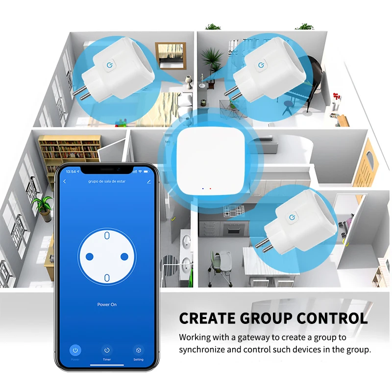 Tuya Zigbee 3.0 스마트 플러그 EU 16A / 20A 전원 모니터 포함 스마트 라이프 무선 소켓 Alexa Google Home Alice와 함께 작동