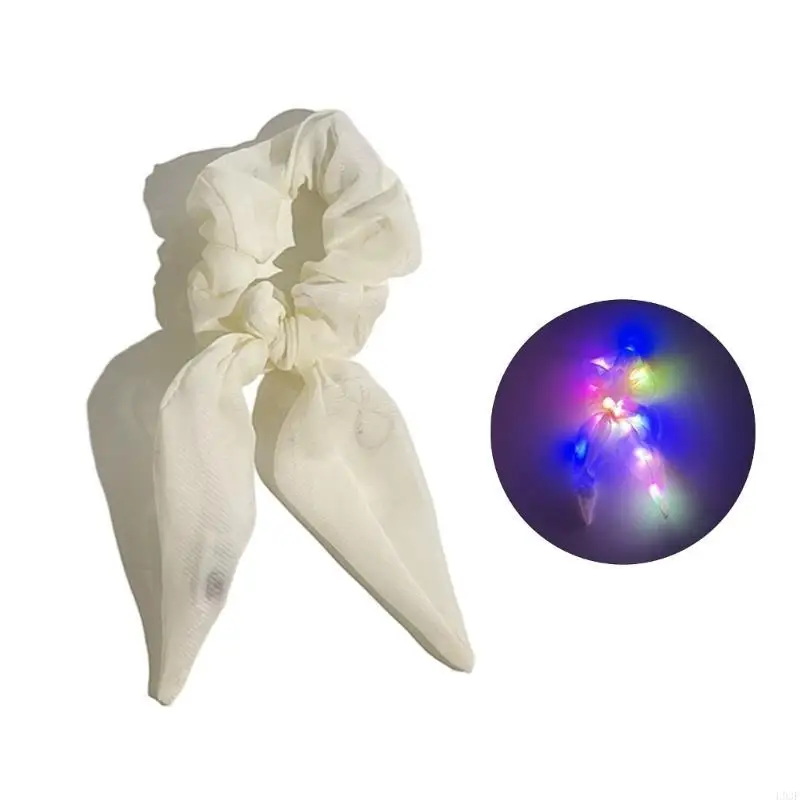 L93F ארנב חבל שיער שיער צבעוני שיער זוהר אביזרי שיער באביב אביזרי שיער