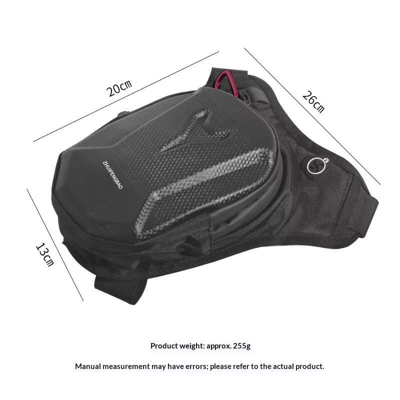 1PC Black Motorcycle Leg Bag Waterproof Rider Waist Bag Cycling Bike Crossbody Bag Motorcycle Equipment - Image 2
