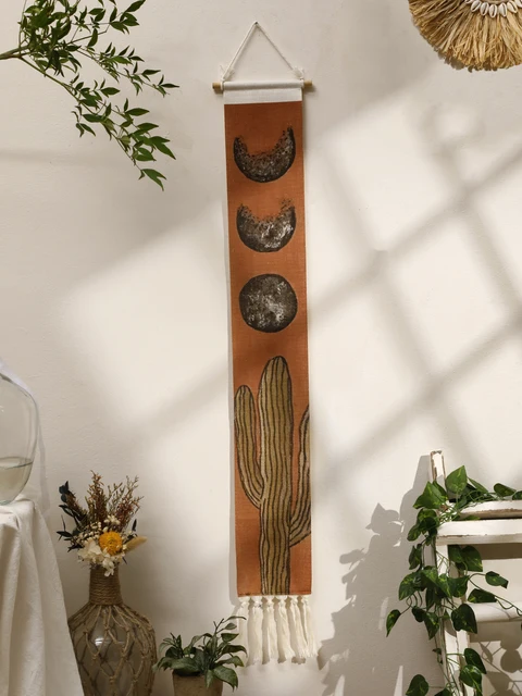 Tapisserie Boho Moon pour la décoration de la maison, plusieurs styles, lever du soleil et allow, décoration murale de la chambre, mur nordique, cadeau d'ornements de confrontation 6