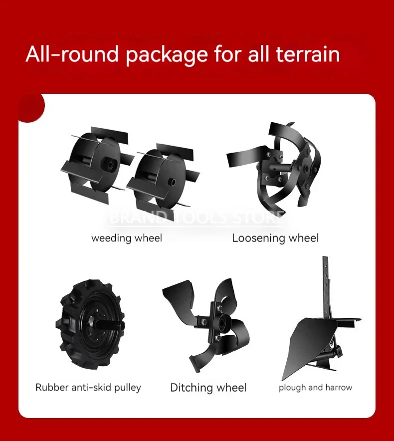 Micro-tillator gasoline rotary tiller Small Agricultural Gasoline Rotary for Hoeing Weeding