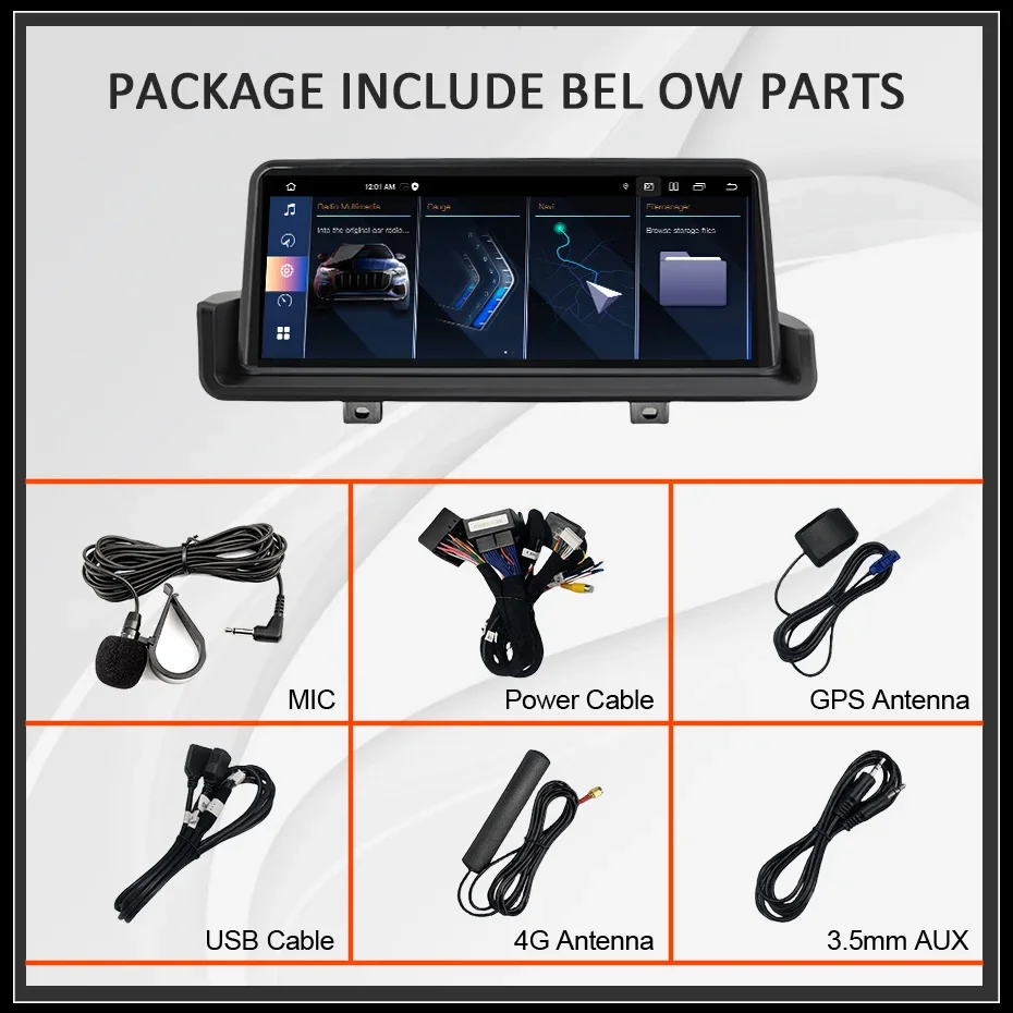 Carplay Android 13 Qualcomm Snapdragon Auto Auto Radio Für BMW 3er E90 E91 E92 E93 2005-2012 autoradio Multimedia-player GPS – Detail 2
