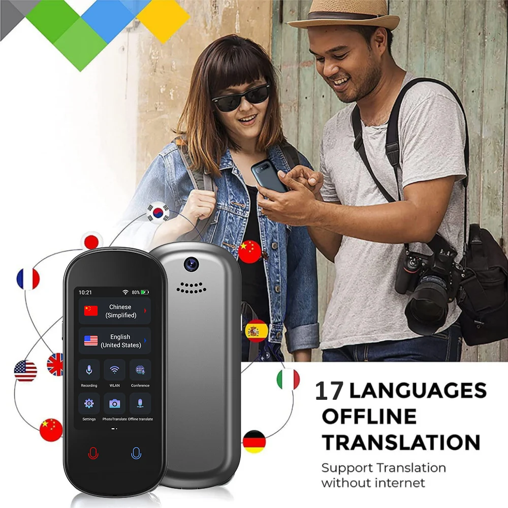 

138 Languages Translator Portable Instant Voice Photo Translator Travel Real Time Translation Scanning Recording Translation
