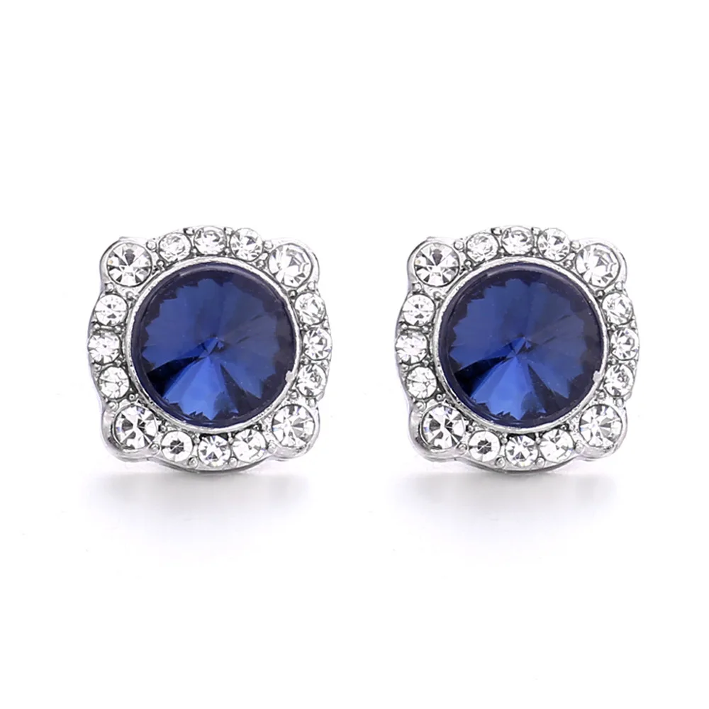 20pcs 12mm Snap Jewelry Crystal 12mm Metal Snap Buttons for DIY Interchangeable Snap Button Bracelet Necklaces Earrings