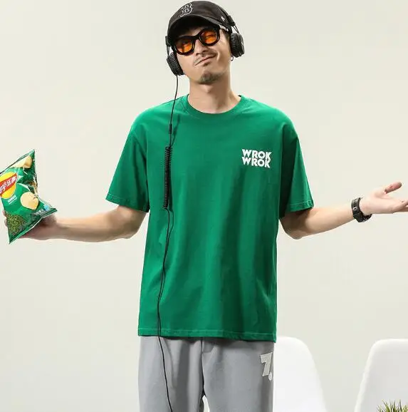 

Men's short-sleeved T-shirt summer printing trend loose short-sleeved T-shirt