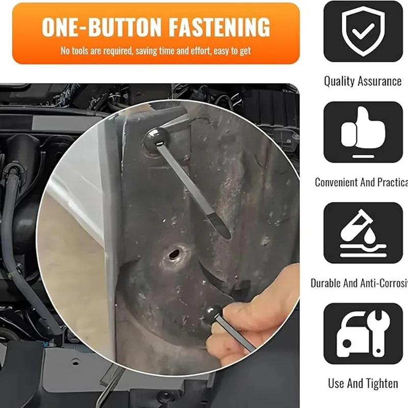 Push Mount Cable Tie Nylon Wire Harness Fastener Clip Self Locking Head For Car Auto Bumper Fender Engine Cover Retainer Buckle