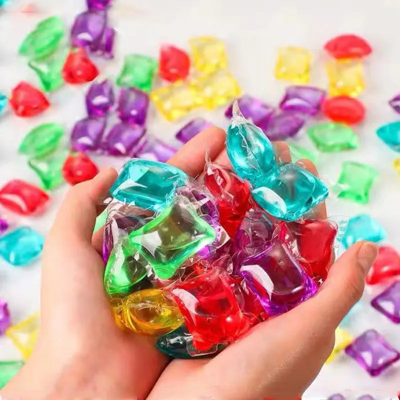 10/20/50PCS Laundry Gel Beads Laundry Ball Cleaner Capsules Washing Liquid Lasting Fragrance Colorful Concentrated Beads
