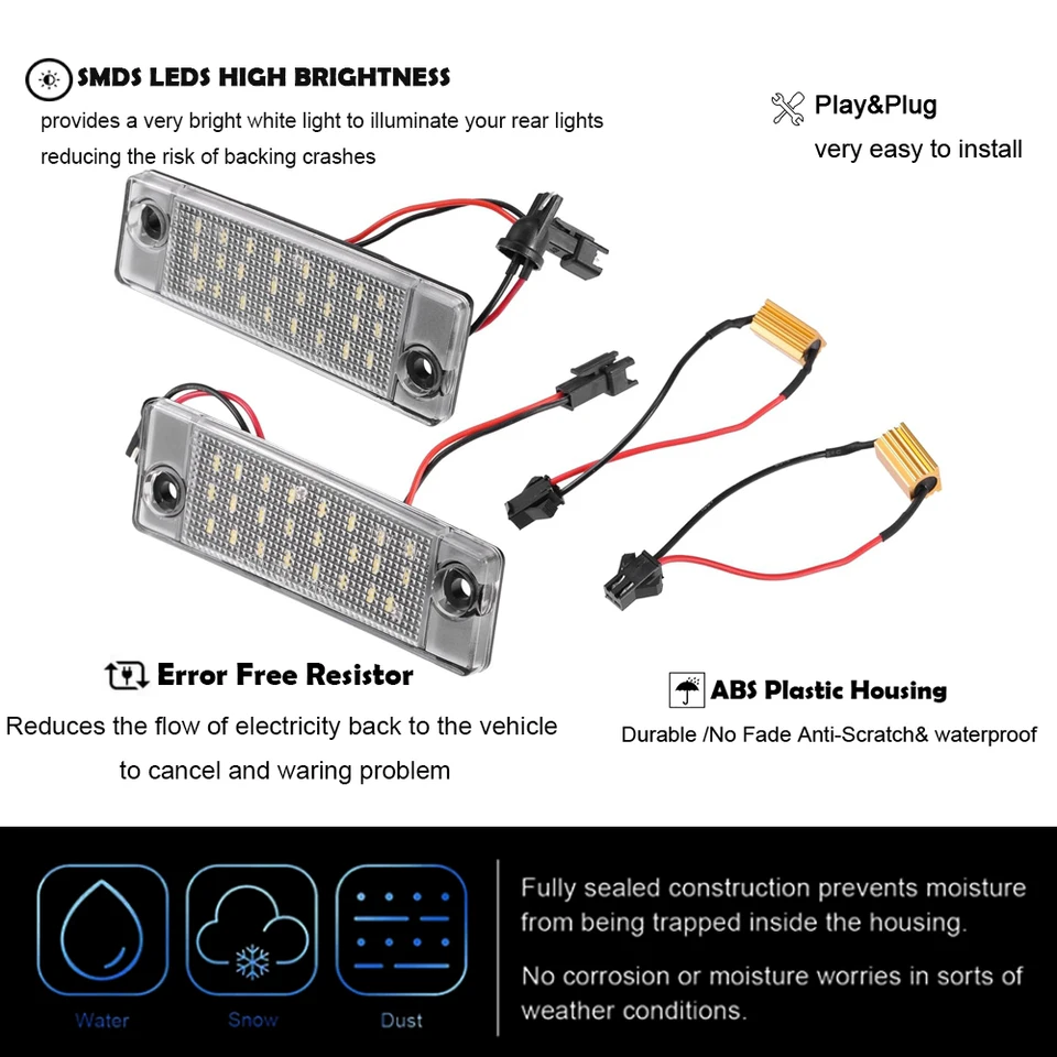 OPEL Kentekenverlichting LED en halogeen