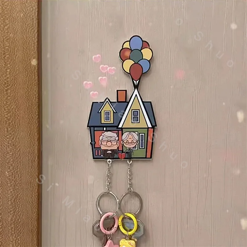 Wall Key Holder Couple Keychain Hanger Cute Cartoon Lion Key Hook Organizer Prevent Loss Keychain Home Decor Gift for Couples 4