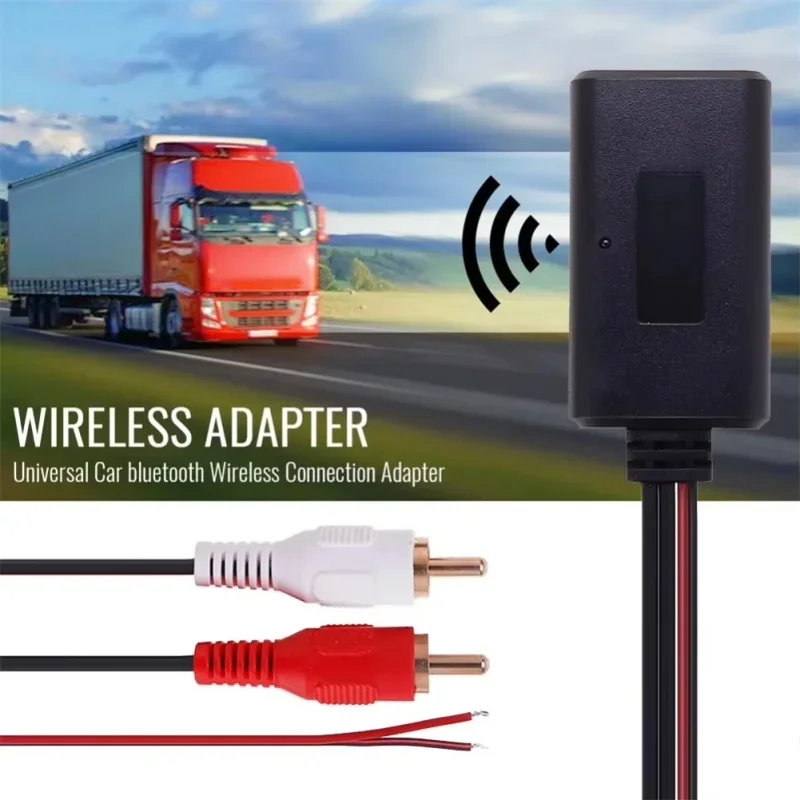 Car Wireless Bluetooth Receiver Module AUX Adapter HIFI Sound Music Audio Stereo Receiver for 2RCA Interface Audio Line