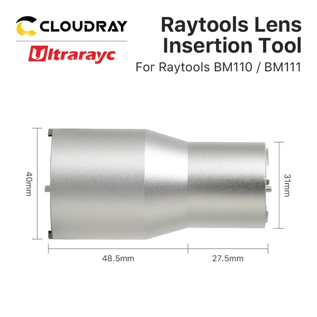 Ultrarayc Raytools Lens Insertion Tool for Focusing and Collimating Lens  on BT210S BT240S BM111 BM110 BM109 Laser Cutting head 3