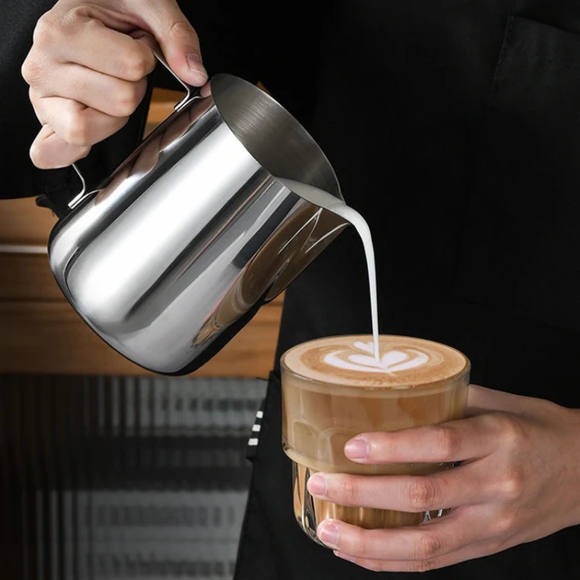 Stainless Steel Milk Frothing Pitcher Espresso Steaming Coffee Barista  Latte Frother Cup Cappuccino Milk Jug Cream