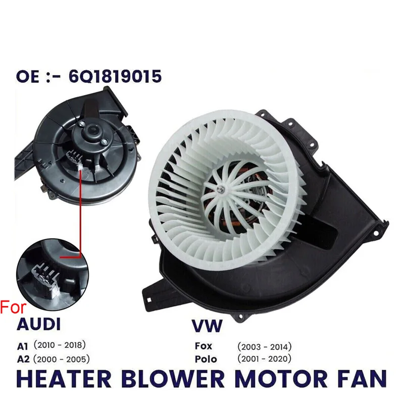 

HEATER BLOWER FAN MOTOR FOR AUDI A1 A2 VW POLO IV SKODA FABIA MK1 MK2 SEAT IBIZA