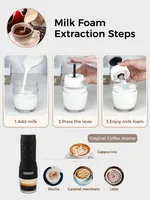 Cafelffe 3 In1 Portable Coffee Machine Hot/Cold Water Manual Espresso Maker For Capsule & Ground Hand Press Brewer hiking Travel 2